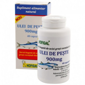 Ulei de peste 900 mg Hofigal, 40 capsule moi