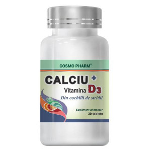 Calciu cu Vitamina D3 Cosmopharm tablete