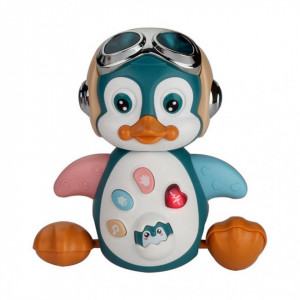 Jucarie interactiva Pinguin cu sunete si lumini