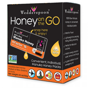 Miere de Manuka KFactor 16 RAW 100% Naturala Wedderspoon 24 plicuri