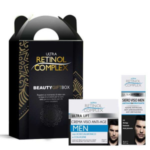 Set cadou Retinol Complex Beauty Box Barbati: Crema faciala Antiage Men 50ml + Ser facial Men, 30ml