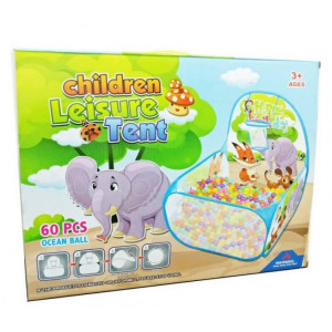 Tarc de joaca pliabil cu 60 de bile multicolore incluse