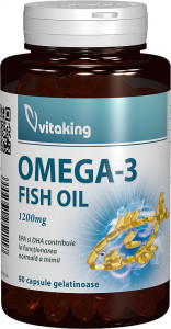 Omega 3 ulei de peste 1200 mg Vitaking 90 capsule