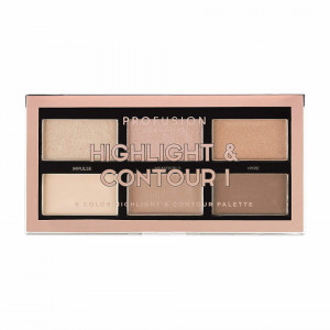 Paleta Profusion Mini Artistry Highlight & Contour Light Medium