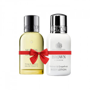 Set Cadou Molton Brown Gel de dus Orange & Bergamot 50 ml + Lotiune de corp Vetiver & Grapefruit 50 ml