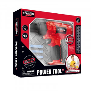 Bormasina Power Tool cu accesorii, sunete si vibratii