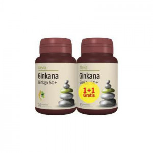Ginkana Ginkgo 50+ Alevia 30+30 comprimate