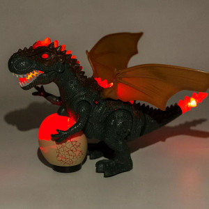 Robot dinozaur Tyrannosaurus cu lumini si sunete