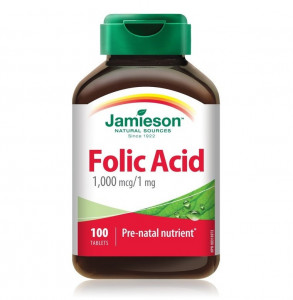 Acid Folic 1 mg Jamieson 100 tablete