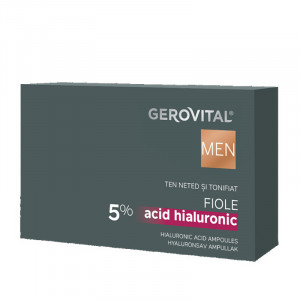 Fiole cu acid hialuronic 5% Gerovital Men