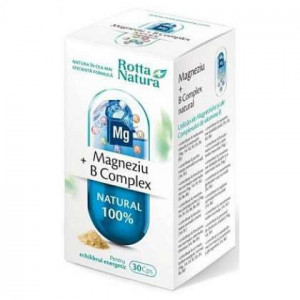 Magneziu plus B Complex Natural Rotta Natura 30 capsule