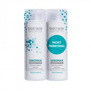 Pachet Pachet Sampon pentru scalp sensibil Biotrade Sebomax Sensitive, 200 + 200 ml