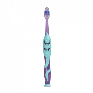 Periuta de dinti pentru copii Monster, 2-6 ani, Soft, Elgydium Kids