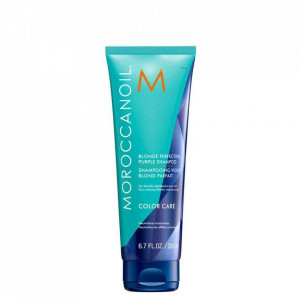 Sampon Moroccanoil Blonde Perfecting Purple pentru par blond, decolorat sau alb/grizonat