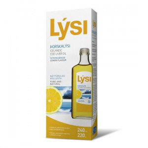 Ulei din ficat de cod cu aroma de lamaie 240 ml LYSI