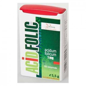 Acid Folic 1 mg Remedia 100 comprimate