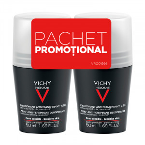 Deodorant roll-on antiperspirant control extrem pentru barbati eficacitate Vichy, 72h