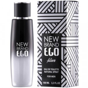 New Brand Perfumes Ego Silver Apa de Toaleta, Barbati, 100ml