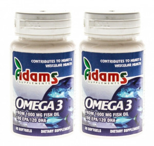 Omega 3 ulei de peste Adams Vision capsule