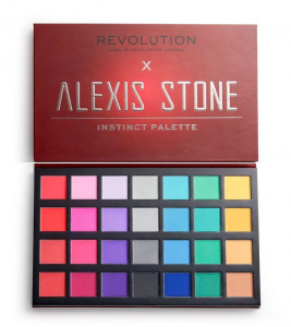 Paleta farduri pleoape Makeup Revolution London x Alexis Stone Eyeshadow Palette, Instinct Palette, 33.6 g