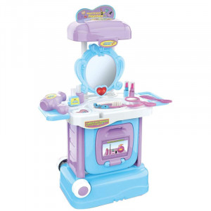 Set Masa de toaleta si Troller 2 in 1 cu accesorii