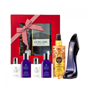 Set Ocean Passion, Apa de Parfum Ard Al Zaafaran Cute Girl, Spray de Corp Eyup Sabri Tuncer Wild Beauty, 2 x Lotiune de corp Molton Brown Vetiver & Grapefruit, 2 x Gel de Dus Molton Brown Relaxing Ylang-Ylang