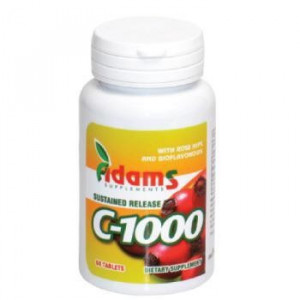 Vitamina C 1000 mg cu Macese Adams Vision 60 tablete