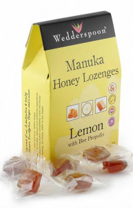 Bomboane cu Manuka, Lamaie si Propolis 120gr Wedderspoon
