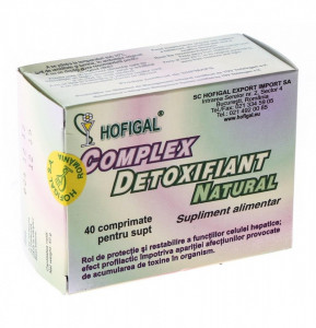 Complex detoxifiant natural Hofigal 40 comprimate
