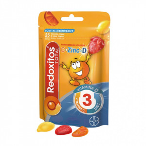 Jeleuri cu vitamina C Redoxitos Triple Action, 25 bucati, Bayer