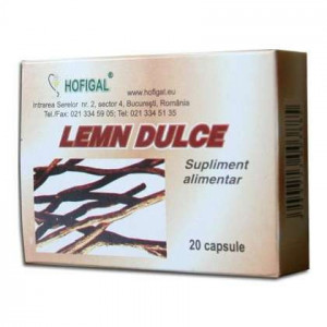 Lemn dulce 400 mg Hofigal 20 comprimate