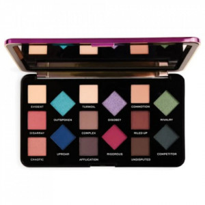 Paleta de culori Makeup Revolution London I Love Revolution - Parental Advisory Explicit Content, 15 nuante