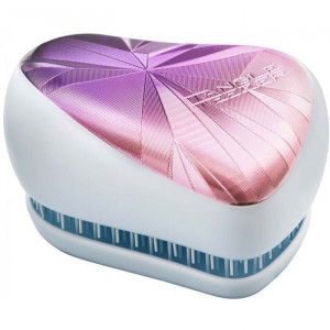 Perie pentru par Tangle Teezer Compact Styler Smooth & Shine Limited Editions Smashed Holo Blue