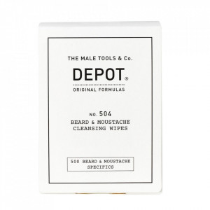 Servetele umede pentru barba si mustata Depot 500 Beard & Mustache Specifics