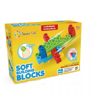 Set 45 piese cuburi moi de constructie pentru bebe