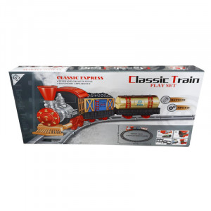 Trenuletul electric Express, cu sunete si lumini, 11 piese