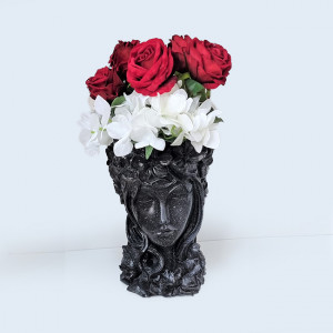 Vaza Venus Flower Lady, black