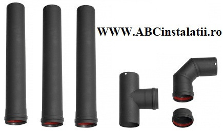 Tubulatura evacuare gaze arse DN 80 - 1m