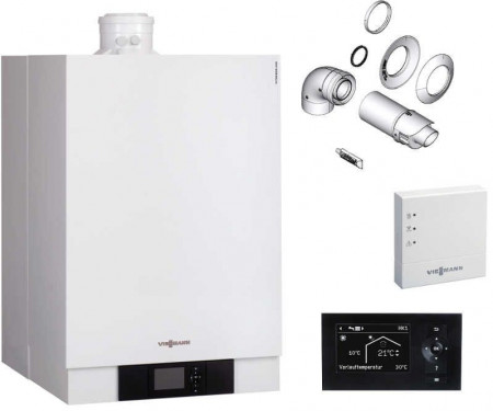 Pachet baza centrala termica in condensare Viessmann VITODENS 80 kW - B2HAL62
