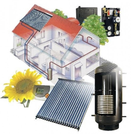 Pachet solar ACM si aport la incalzire 130 mp WESTECH