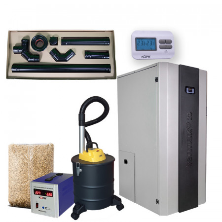 Centrala peleti de 30kw TERMAX-COMPACT, Pachet "Totul Inclus"