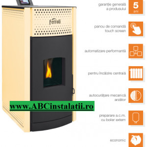 Ferroli Salerno Pellet 30 KW 5 ANI GARANTIE
