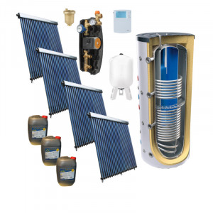 Pachet solar ACM si aport la incalzire 200 mp PANOSOL