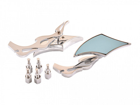 Piese Moto Set oglinzi chopper romb-crom,M8