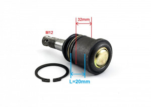 Pivot Yamaha JS250, M12, inaltime 20mm