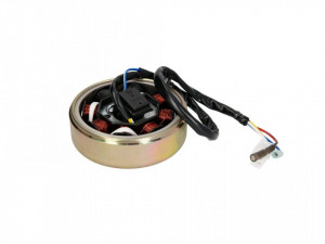 Ansamblu stator+rotor GY6 50cc 4T, 139OMB, 8 bobine