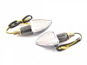 Set lampi semnalizare cu 15 leduri, carbon, brat scurt