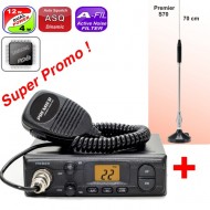 Premier CB212-TURBO DualPower(12 Wati + 4 Wati) + Antena S70 Gratis