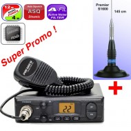 Premier CB 212-TURBO DualPower(14 Wati + 4 Wati) + Antena S1600