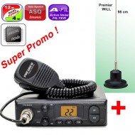Premier CB 212-TURBO DualPower(12 Wati + 4 Wati) + Antena Will